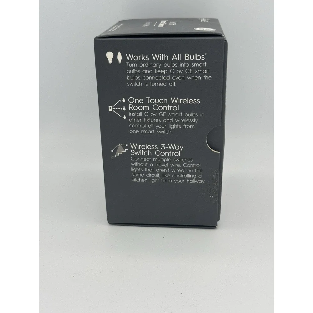 C by GE 4-Wire On/Off Paddle Style Smart Wi-Fi In-Wall Switch
